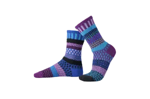 Raspberry Recycled Cotton Crew Socks