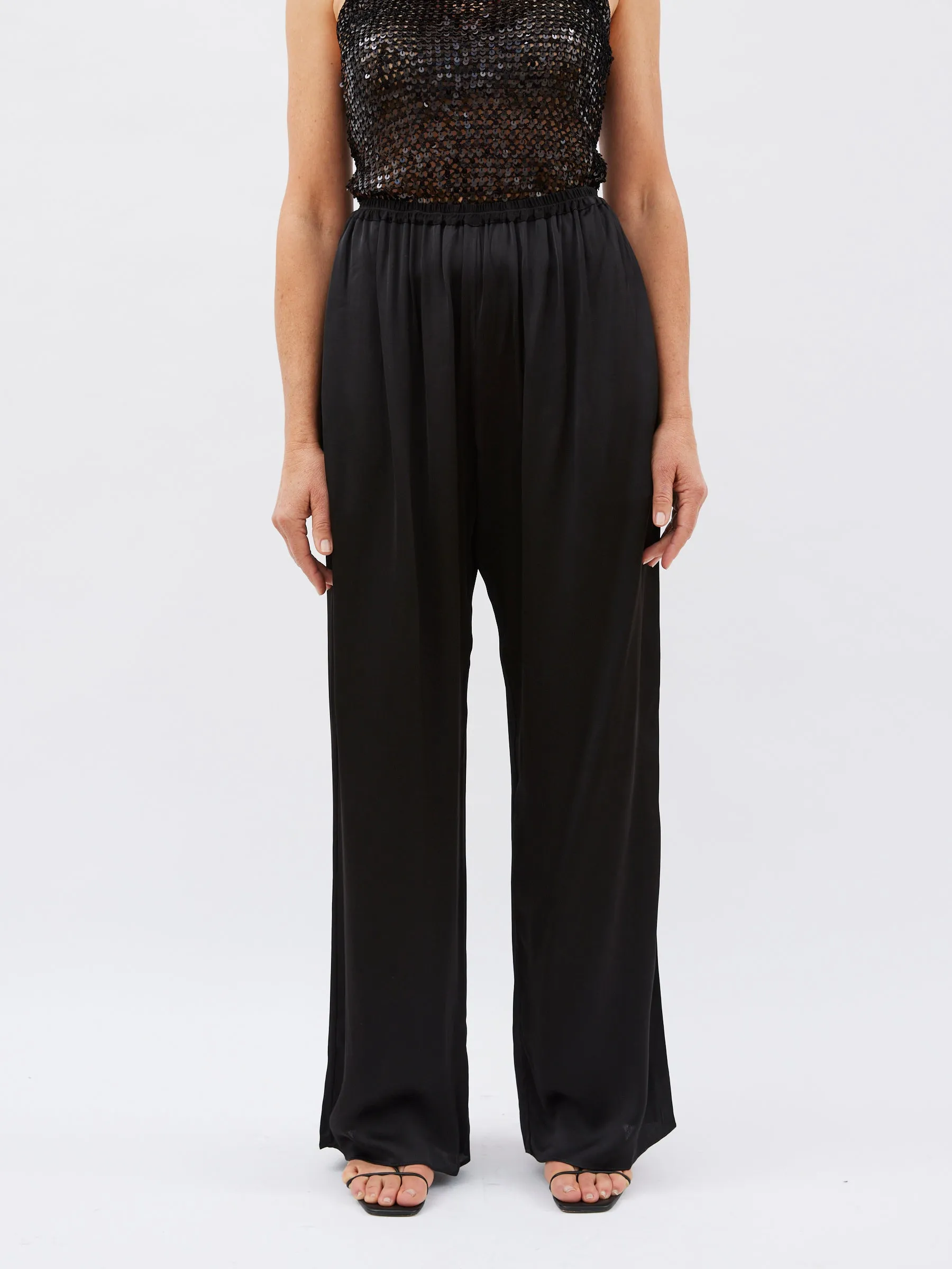 Relaxed Satin Pant