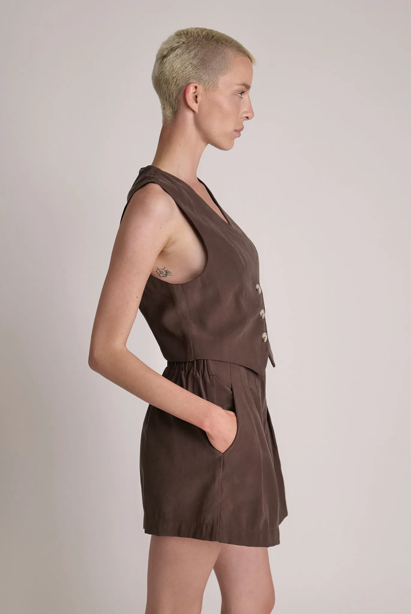 SABINA MUSAYEV Alfonso Vest - Dark Brown