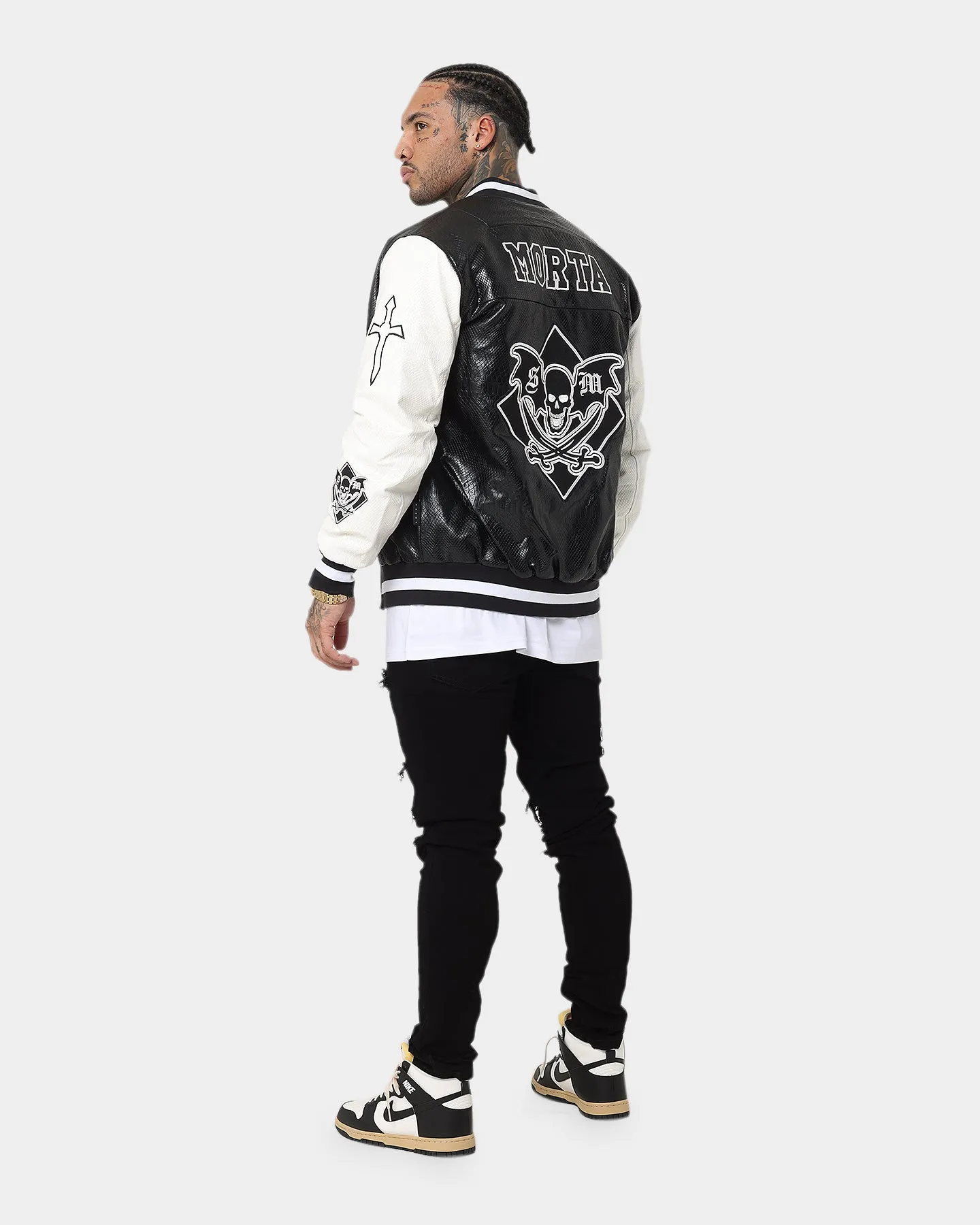 Saint Morta Graveyard Reptile Jacket Black/White