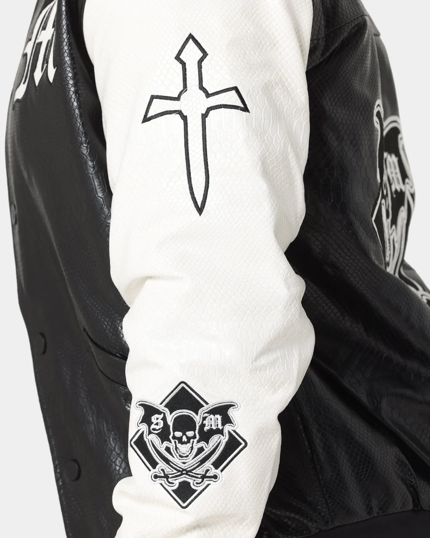 Saint Morta Graveyard Reptile Jacket Black/White