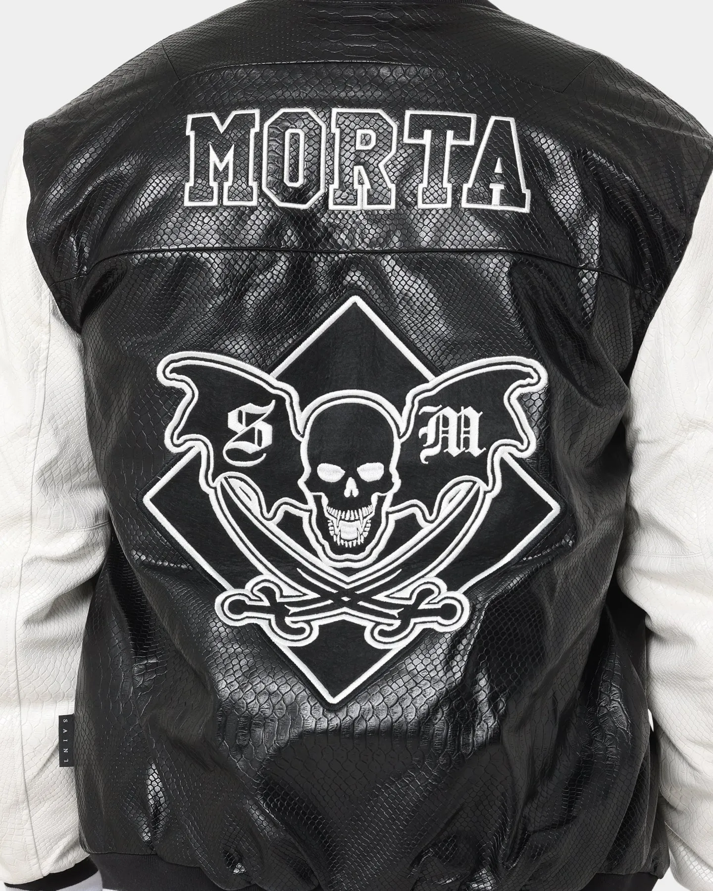 Saint Morta Graveyard Reptile Jacket Black/White