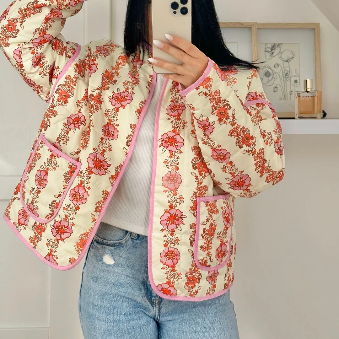 Sarah Floral Quilted Jacket