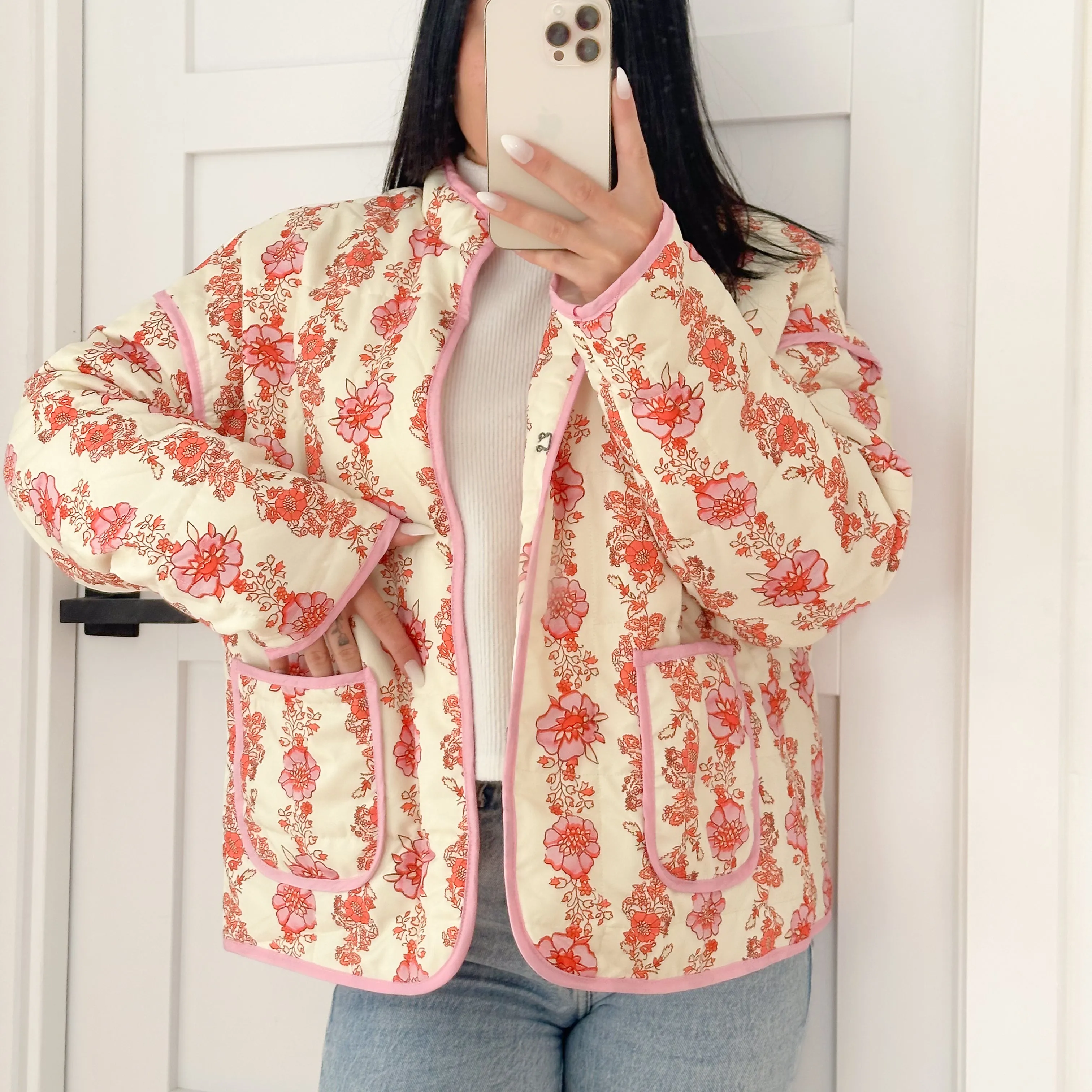 Sarah Floral Quilted Jacket