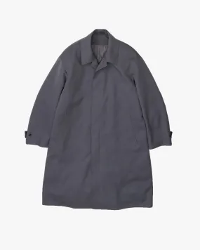 Scale Off Wool Balmacaan Coat