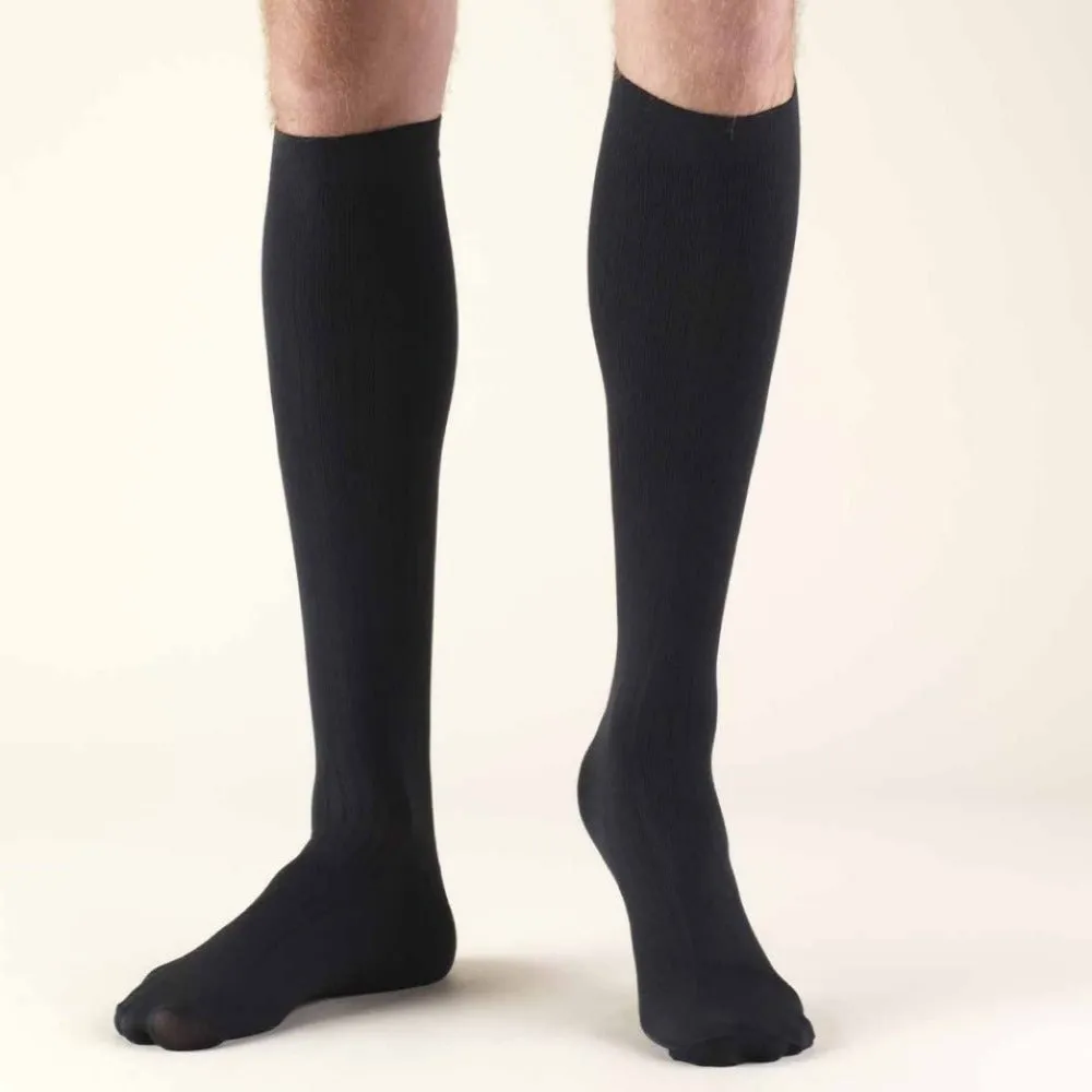 Second Skin Men's 8-15 mmHg Dress Knee High Socks