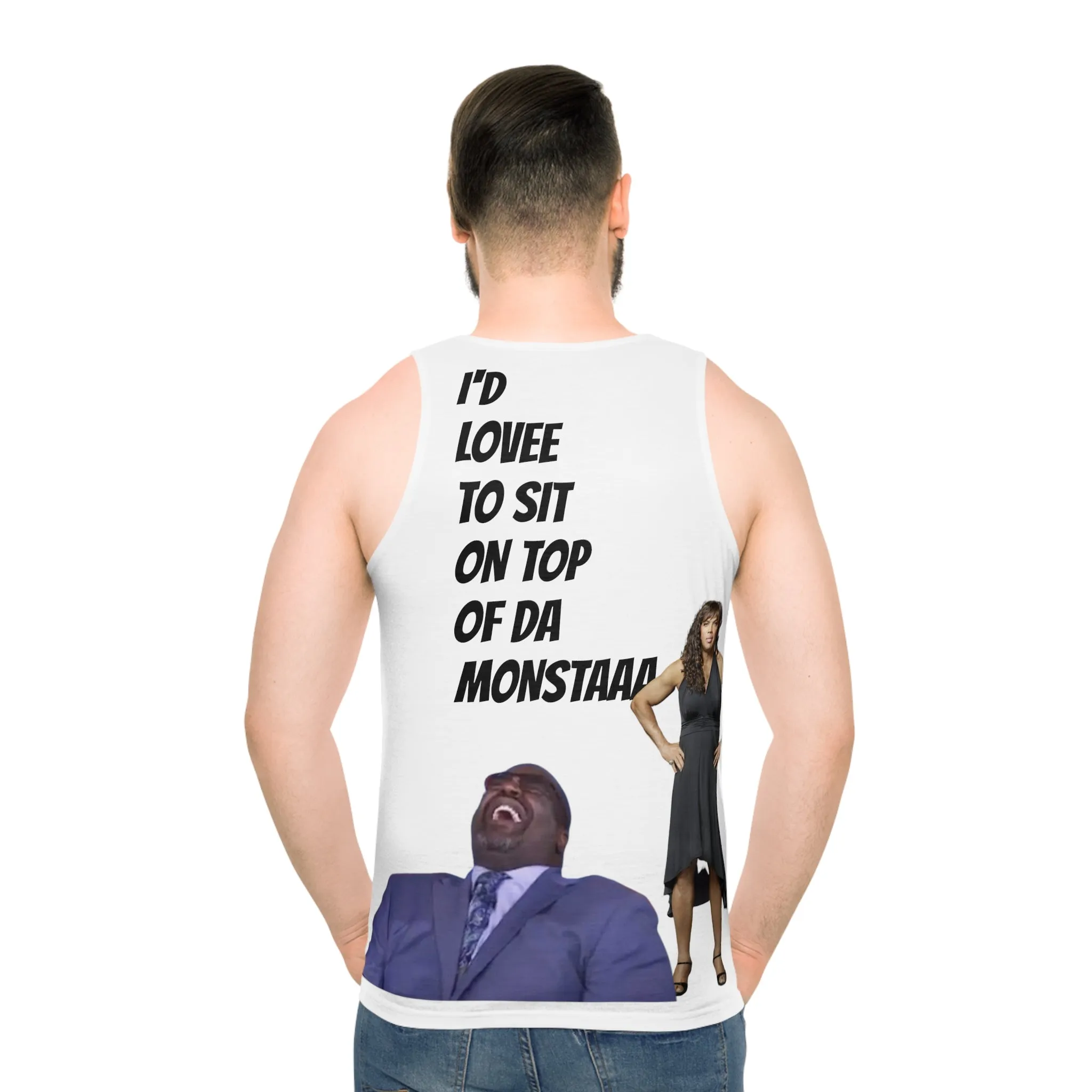 Shaqtin a Fool Unisex Tank Top (AOP)