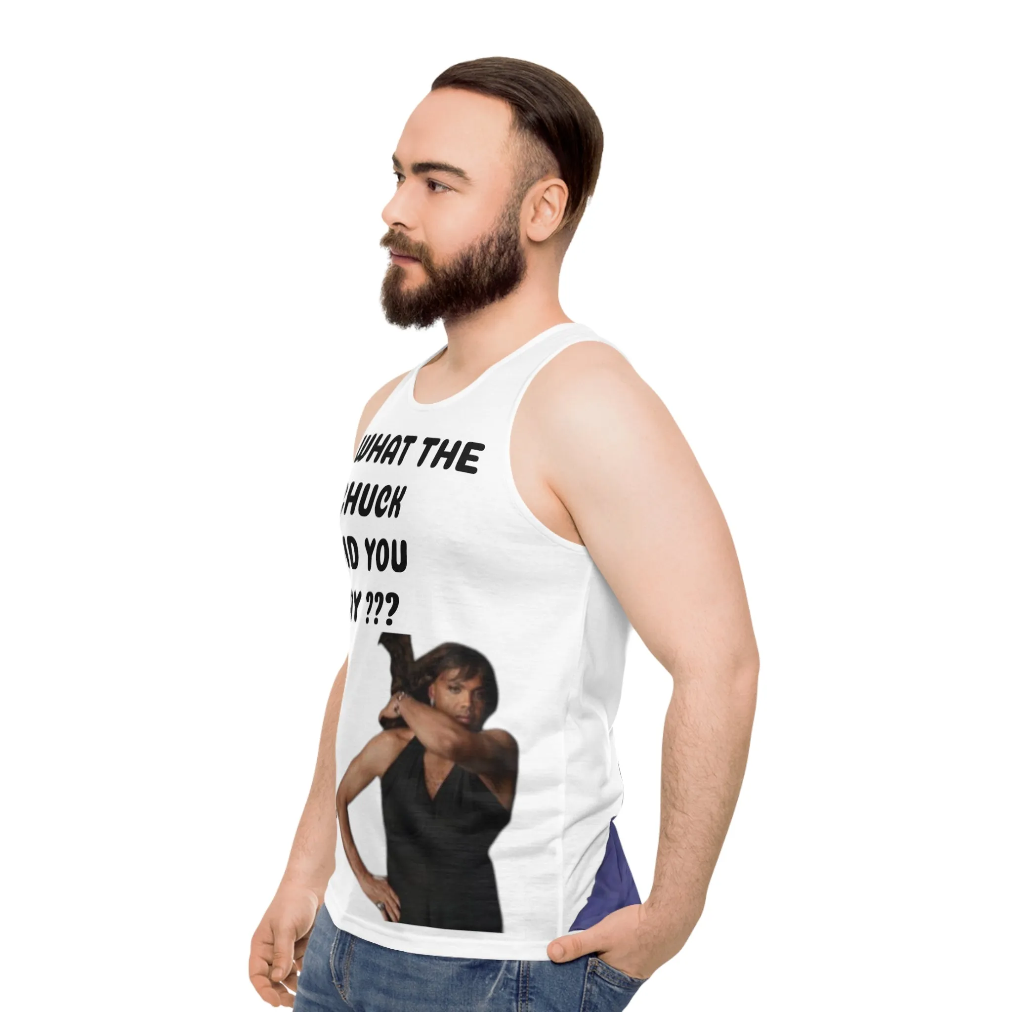 Shaqtin a Fool Unisex Tank Top (AOP)