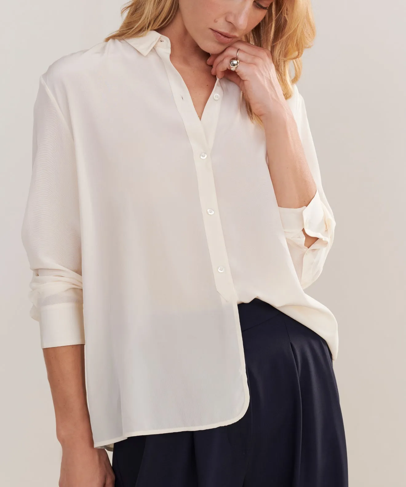 Silk Violette Shirt