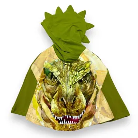 Size Med (3-6y) Winter Poncho - Scary Dino