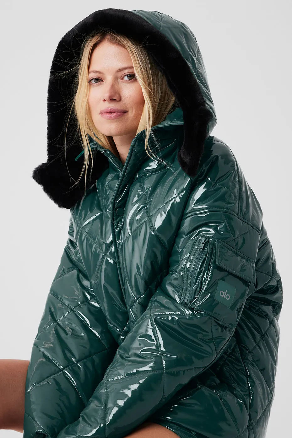 Snomoto Puffer Jacket - Midnight Green