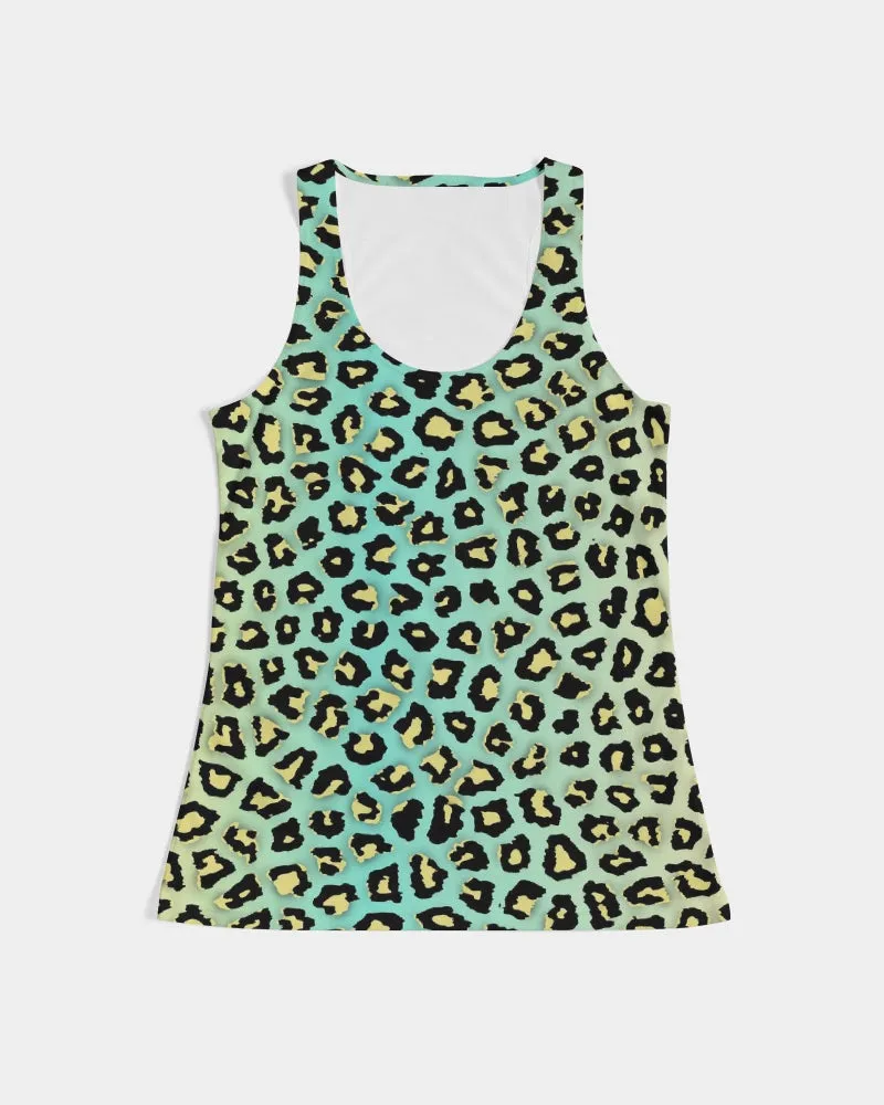 Spearmint Banana Leopard Print Women's Tank