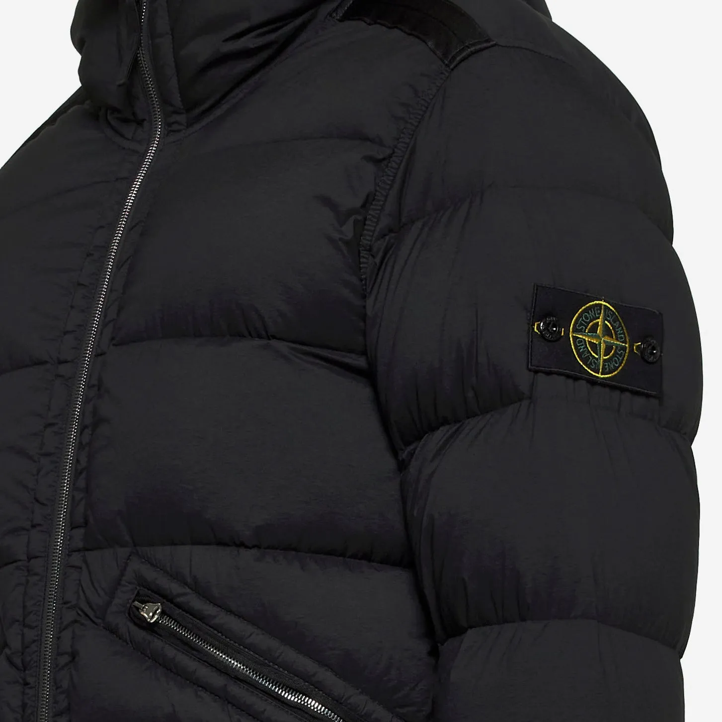 Stone Island Hooded Quilted Down Jacket