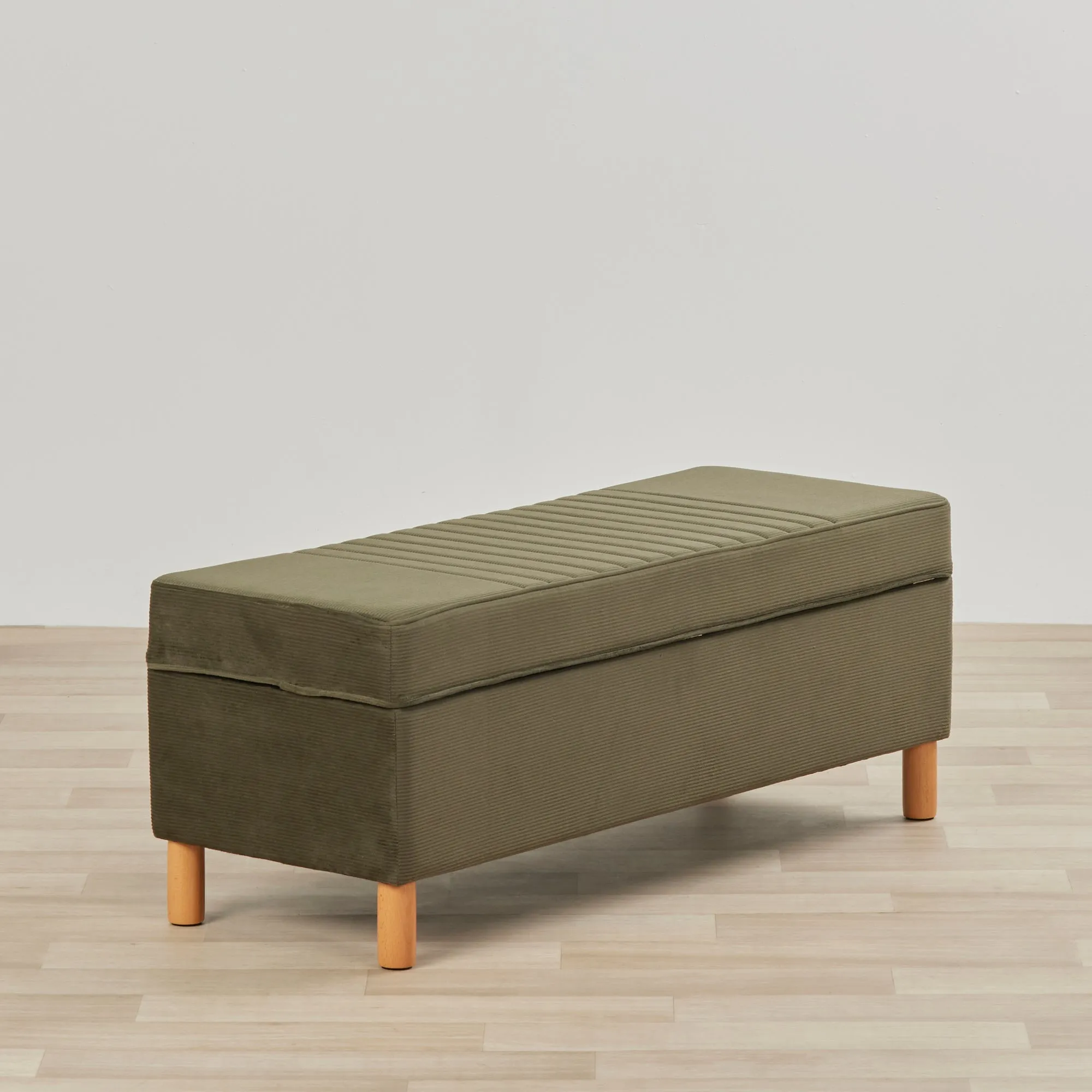 Storage Ottoman - Olive Green