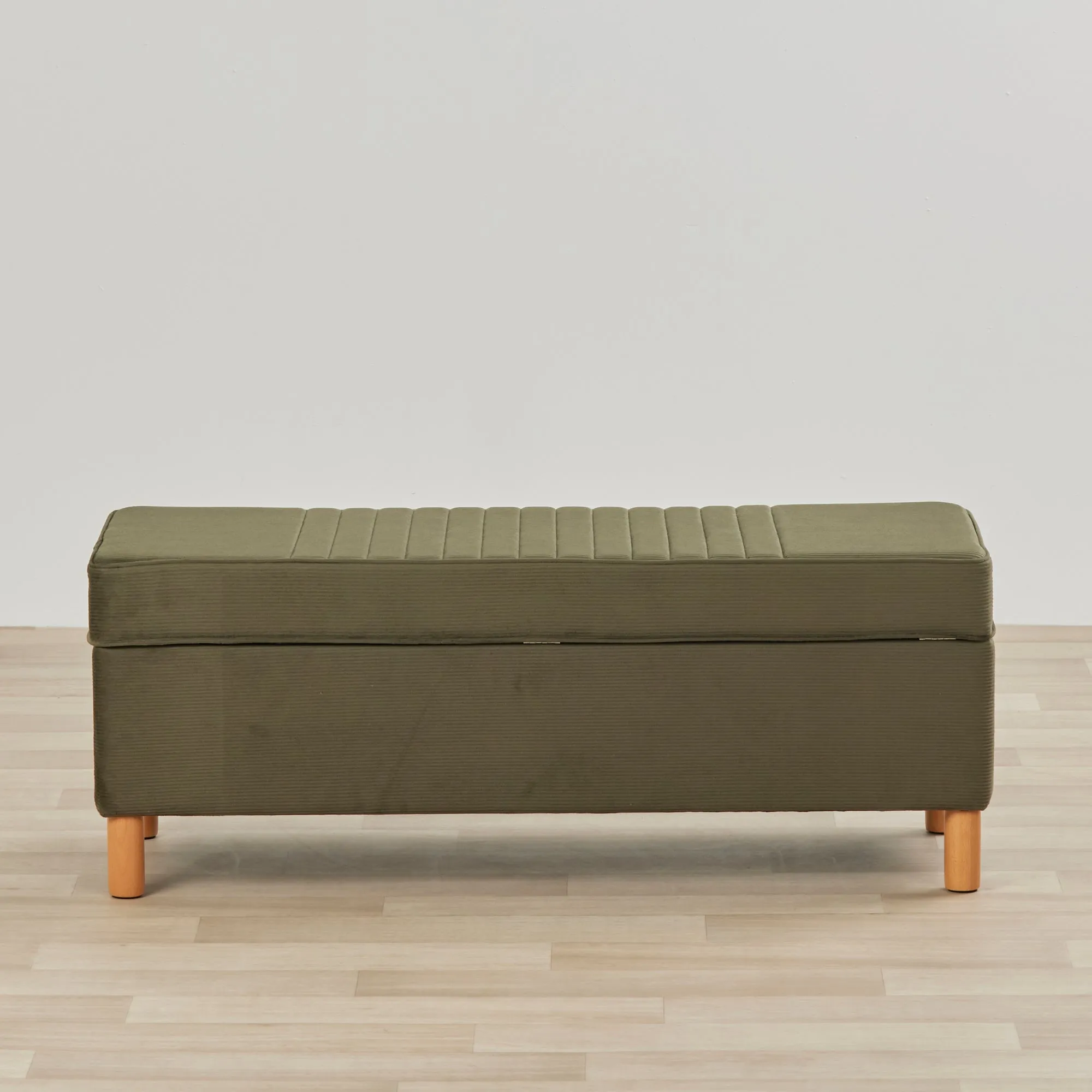 Storage Ottoman - Olive Green