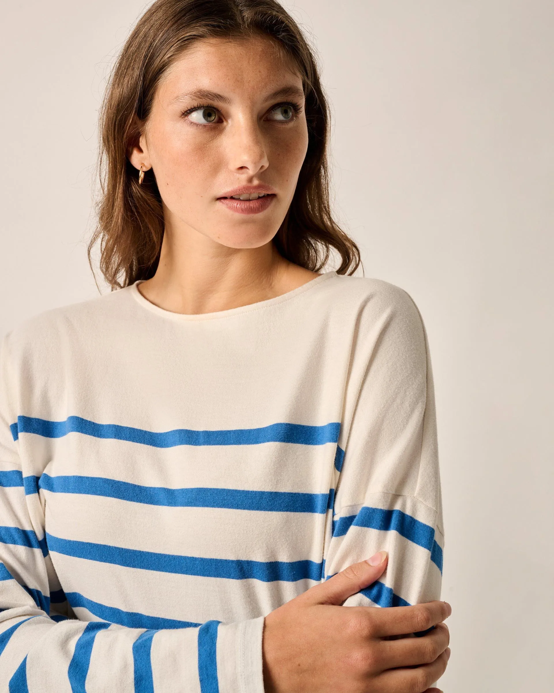 Suki Striped Boatneck T-Shirt