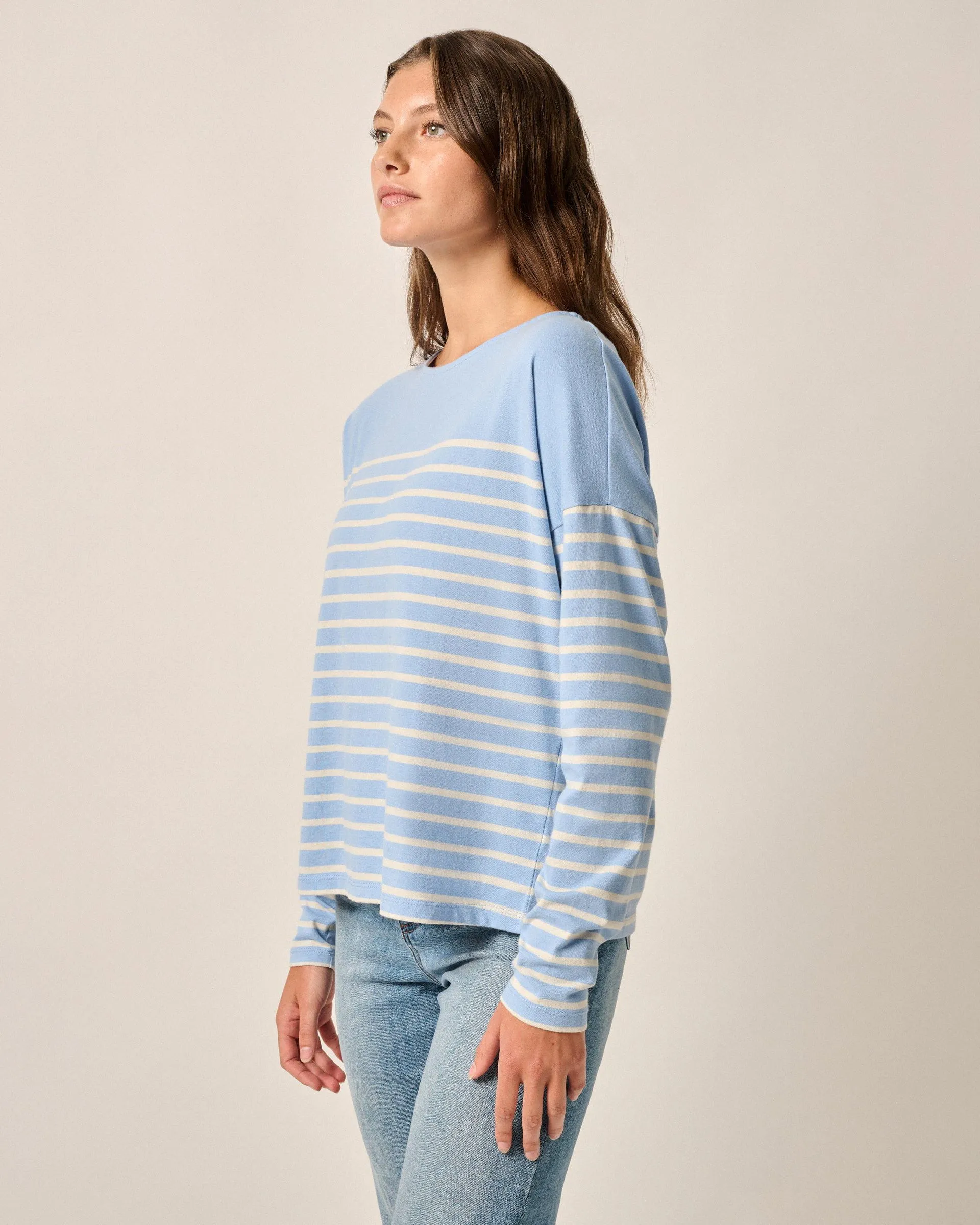 Suki Striped Boatneck T-Shirt