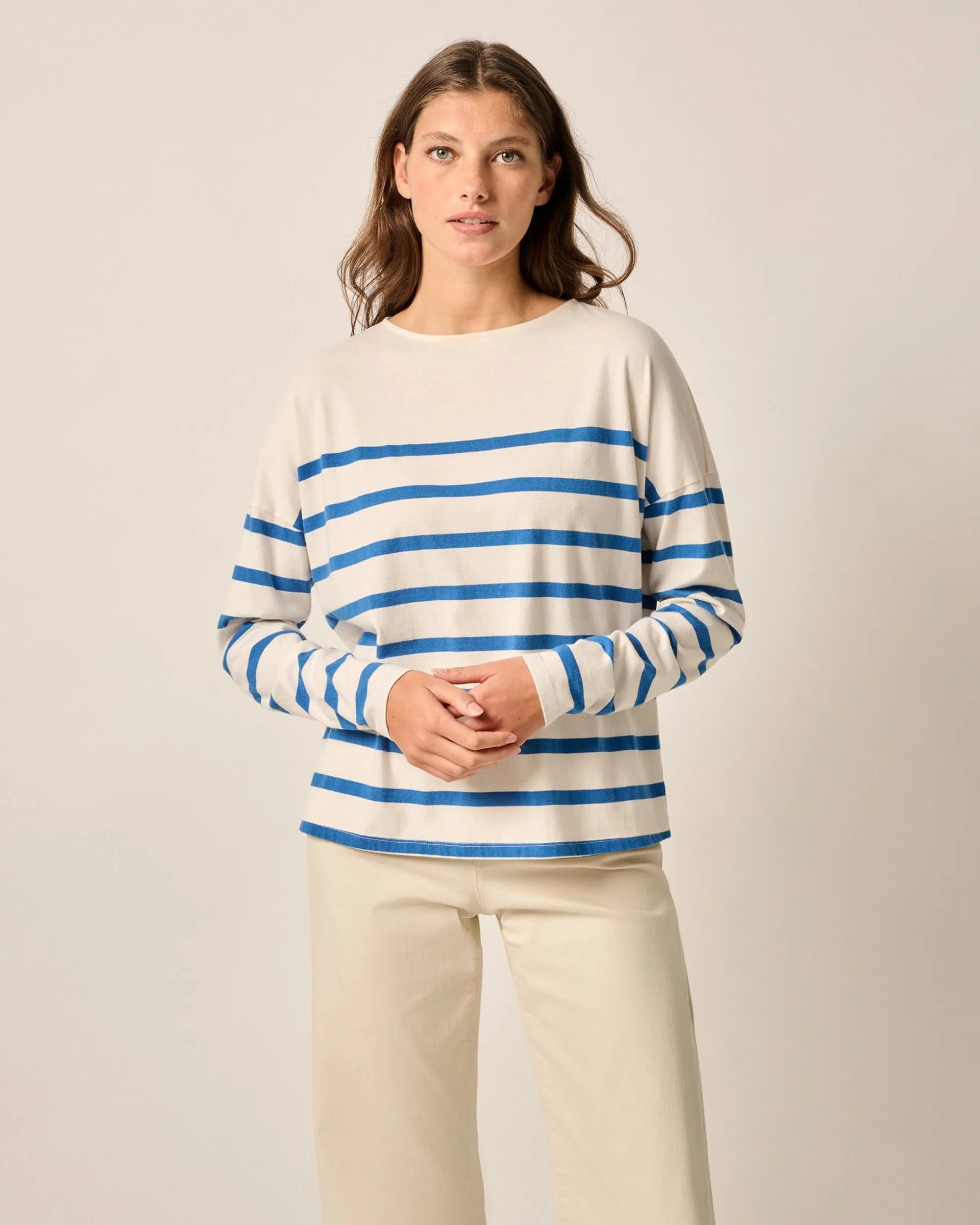 Suki Striped Boatneck T-Shirt