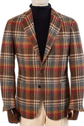 The Armoury Model 12 Red Brown Wool Check Sport Coat