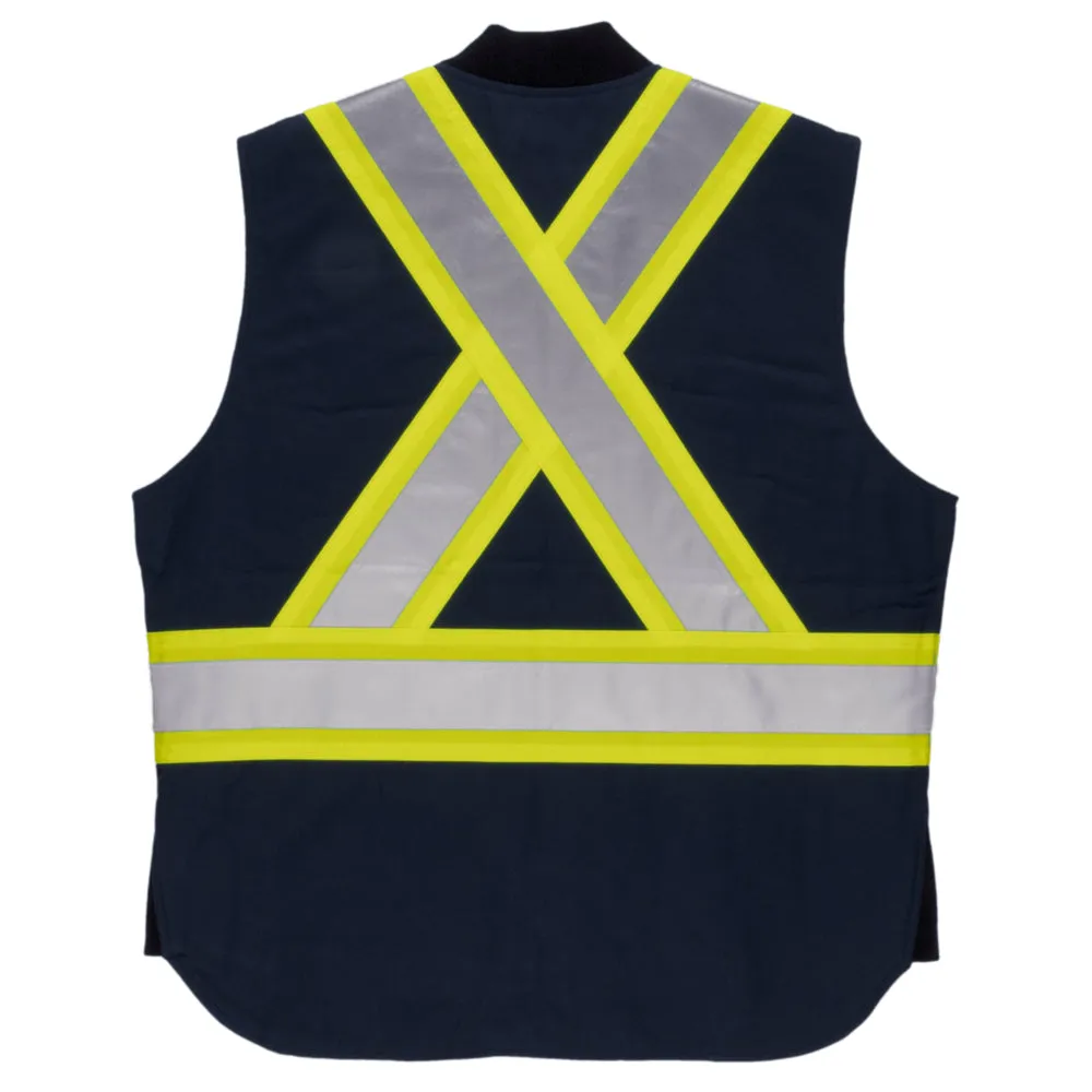 Tough Duck® Duck Cotton Insulated Winter Safety Vest - X-Back - SV06