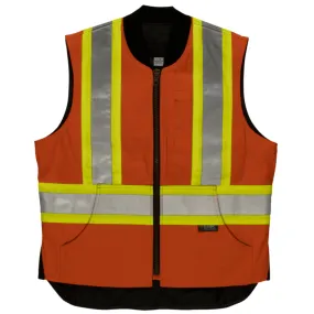 Tough Duck® Duck Cotton Insulated Winter Safety Vest - X-Back - SV06