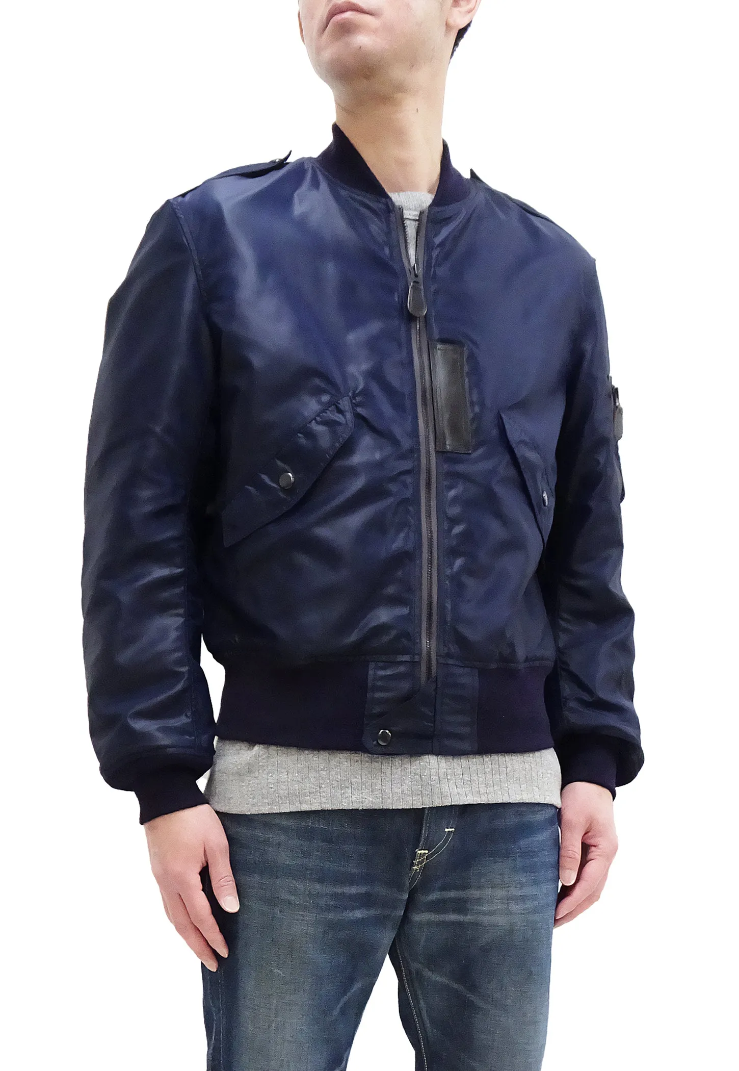 TOYS McCOY Jacket Men's Reproduction of L-2A Flight Jacket L2A Bomber Jacket TMJ2306 Air-Force-Blue