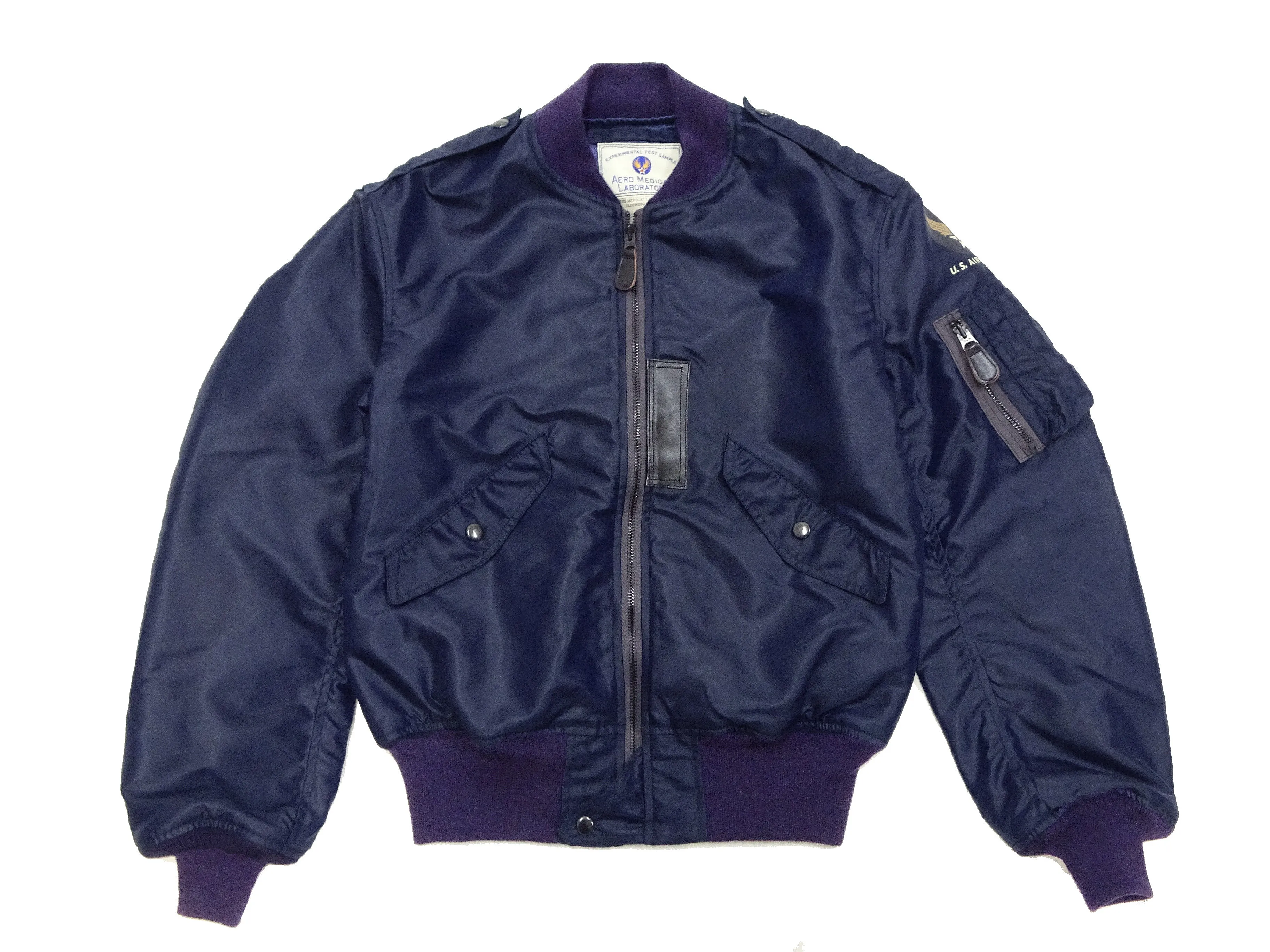 TOYS McCOY Jacket Men's Reproduction of L-2A Flight Jacket L2A Bomber Jacket TMJ2306 Air-Force-Blue