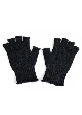 Uimi Milo Merino Wool Fingerless Glove Black