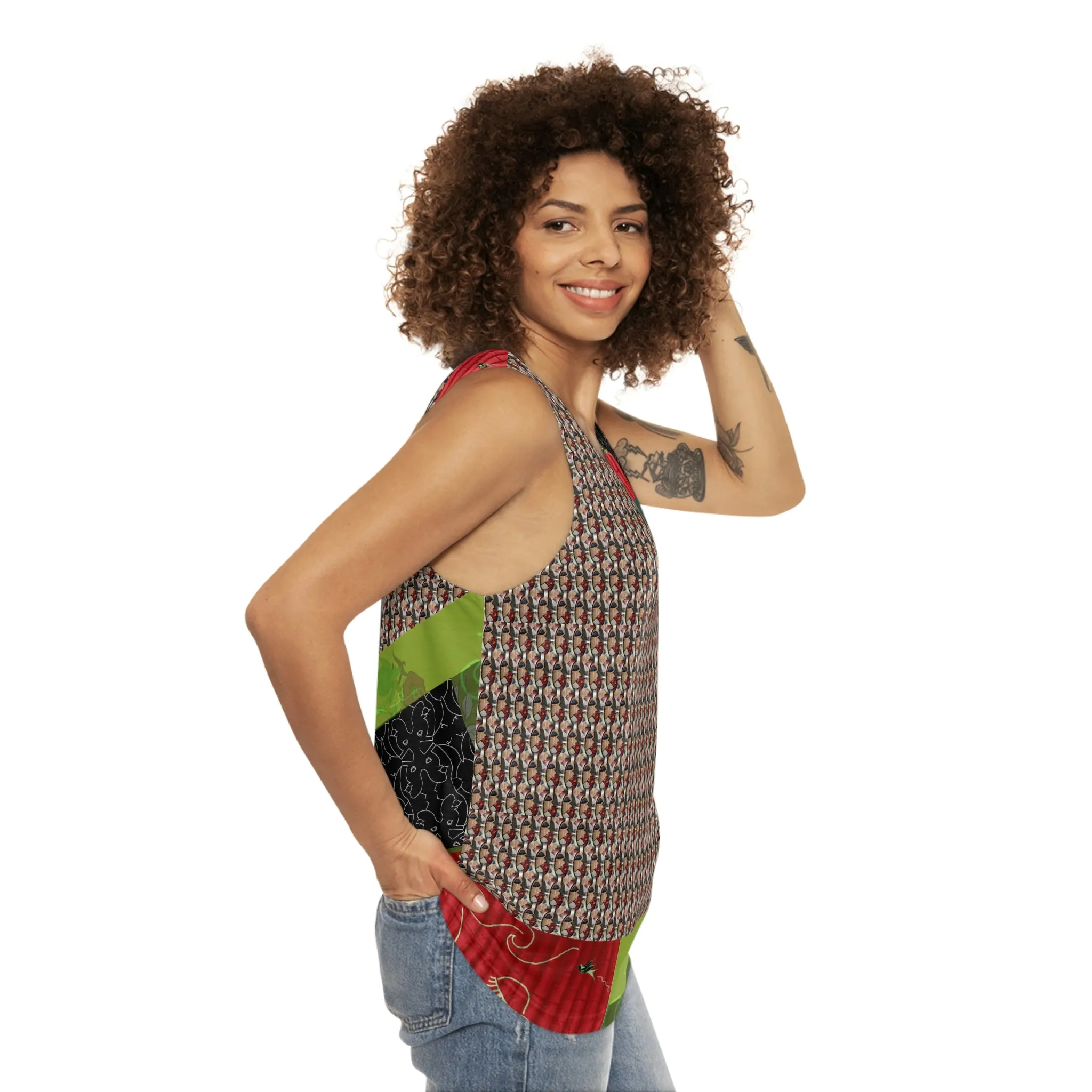 Unisex Tank Top/Vest  (AOP) STONED IN LOVE