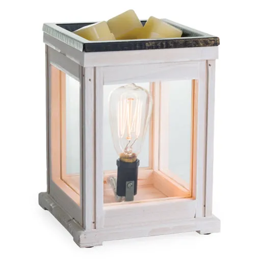 Weathered Wood Edison Bulb Wax Warmer EBWHT