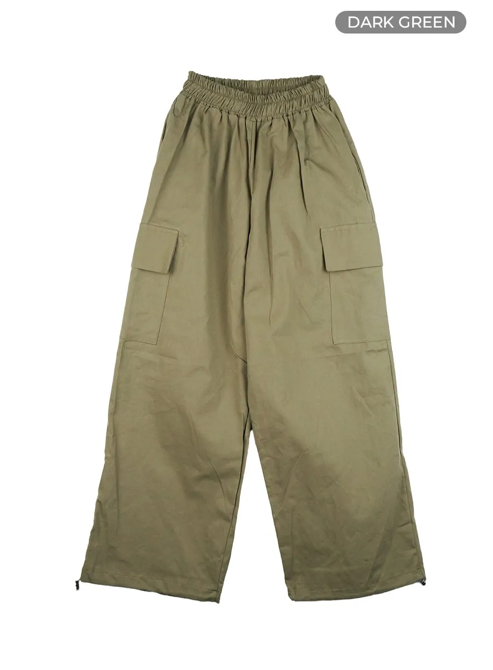 Wide Fit Cargo Cotton Pants CS403