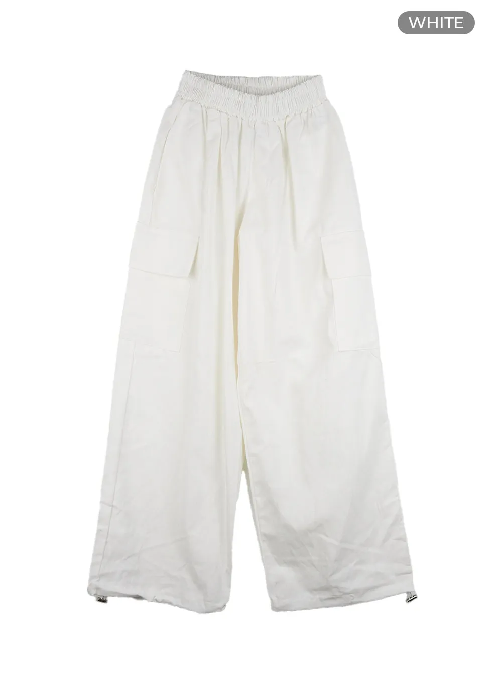 Wide Fit Cargo Cotton Pants CS403