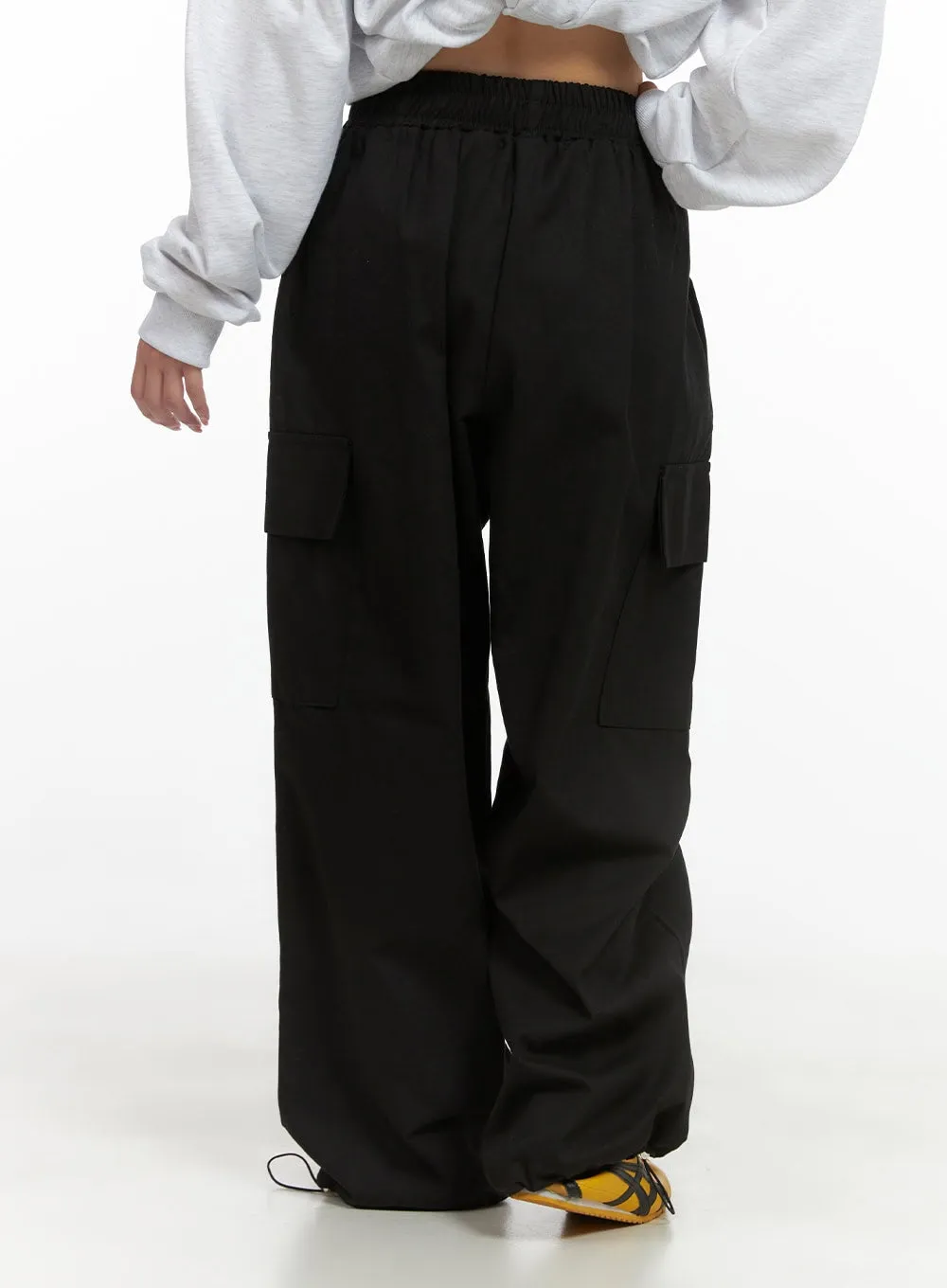 Wide Fit Cargo Cotton Pants CS403