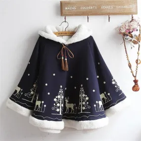 Winter Wonderland Fleece Poncho