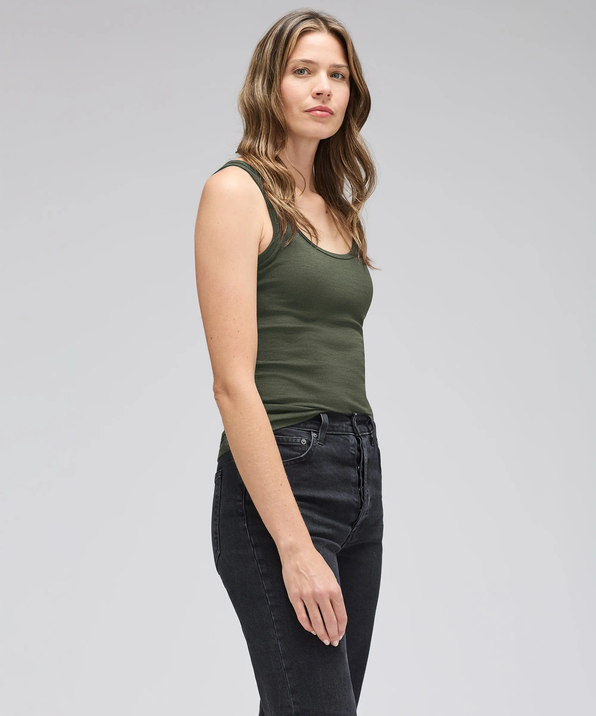 Women's Merino Rib Tank