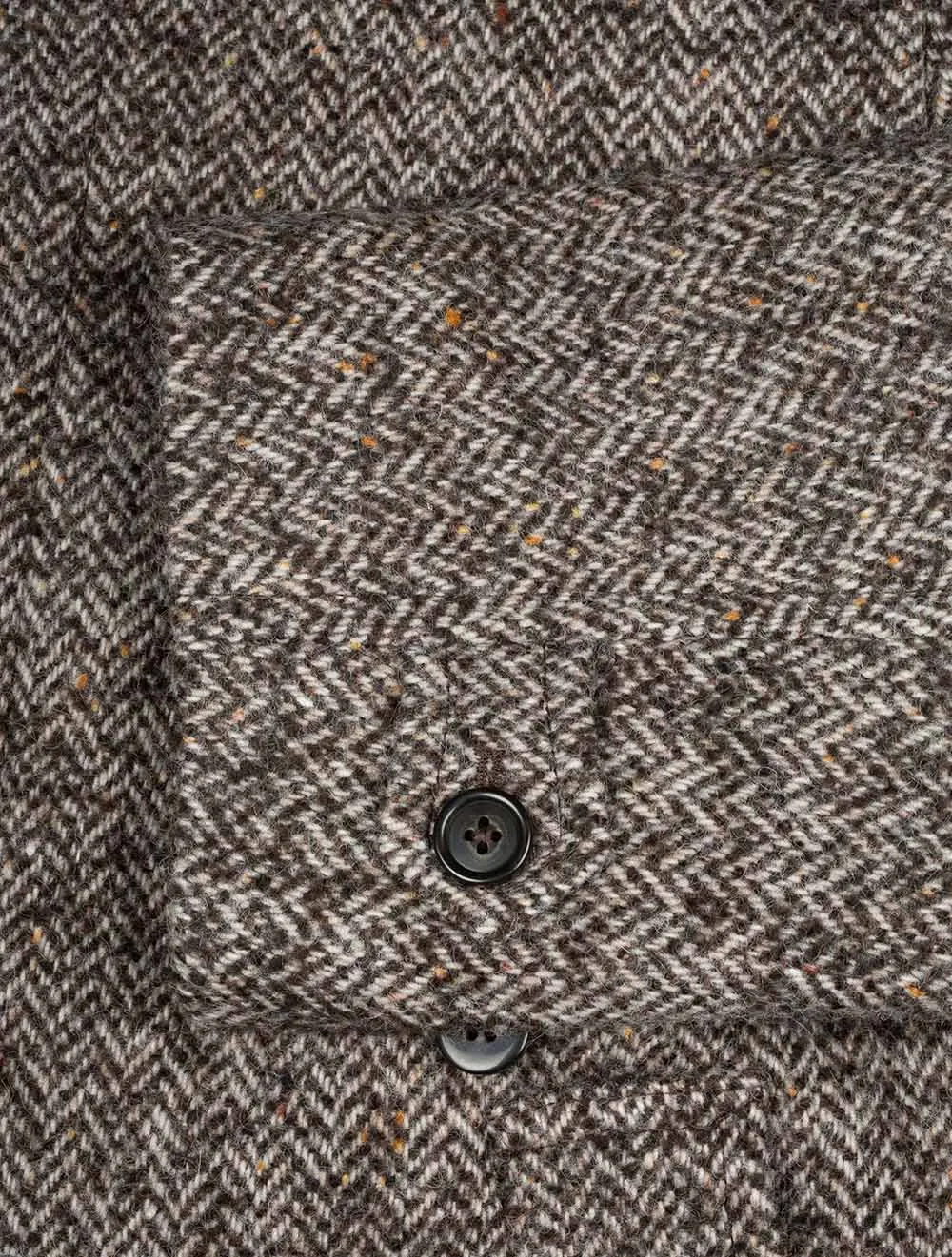 Wool Car Coat Deep Brown