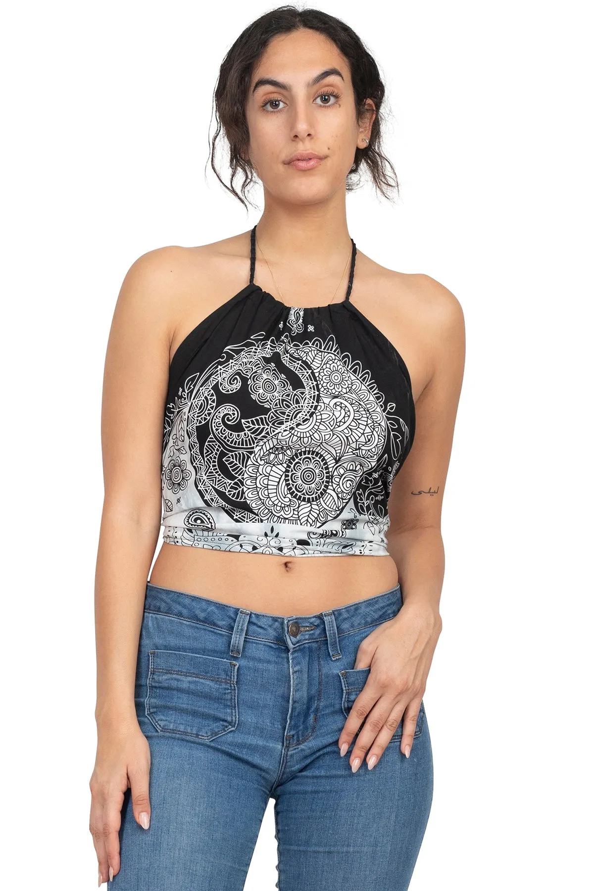 YingYang Mandala Halter Top